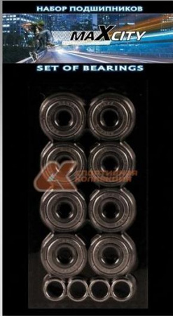Подшипники MAXCITY ABEC-1 carbon Подшипники MAXCITY ABEC-1 carbon